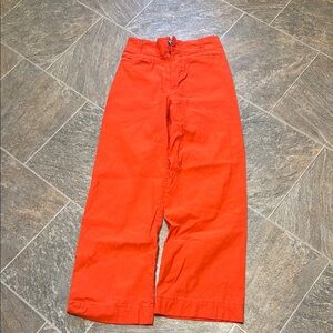Maeve Orange Wide-Leg Pants